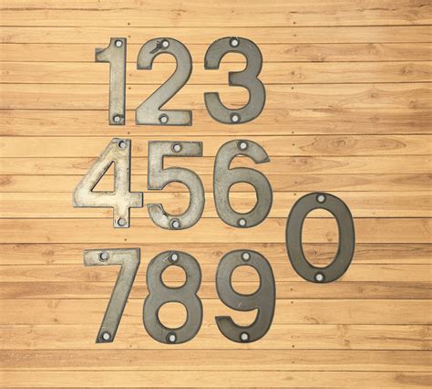 cheap metal house numbers|5 inch metal house numbers.